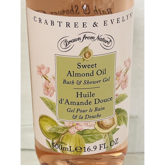 Crabtree & Evelyn SWEET ALMOND OIL Bath & Shower Gel 16.9 oz - Picture 2 of 4
